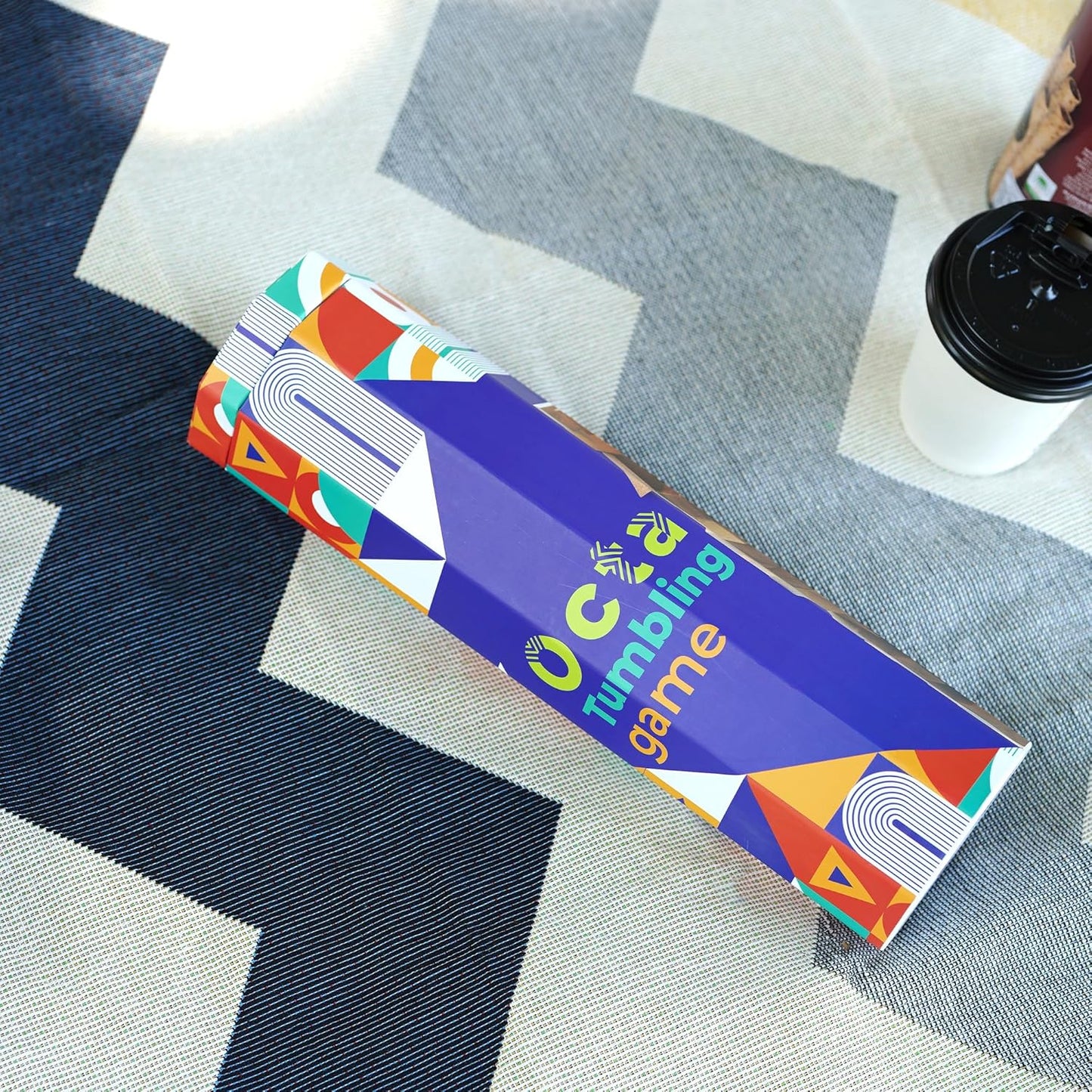 BSIRI Octa Tumbling Tower Game - Wooden Stacking Game, Outdoor Games for Adults and Family, Ideal for Game Night, Home Decor for Living Room, Classroom, Office