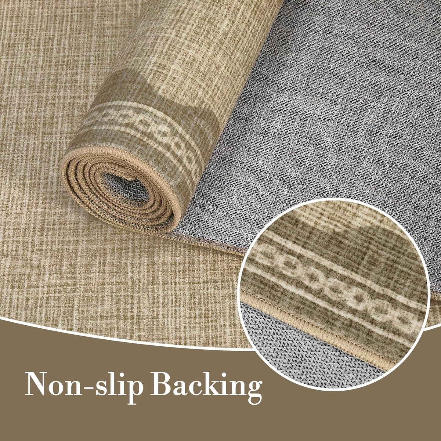 Scalloped Rug 2x3 Rugs for Entryway, Digital Print Solid Jute Rugs Small Area Rug Non Slip Scalloped Bath Mat, Washable Front Door Mat Entrance,Soft Girls Carpet Dorm for Bedroom Kitchen