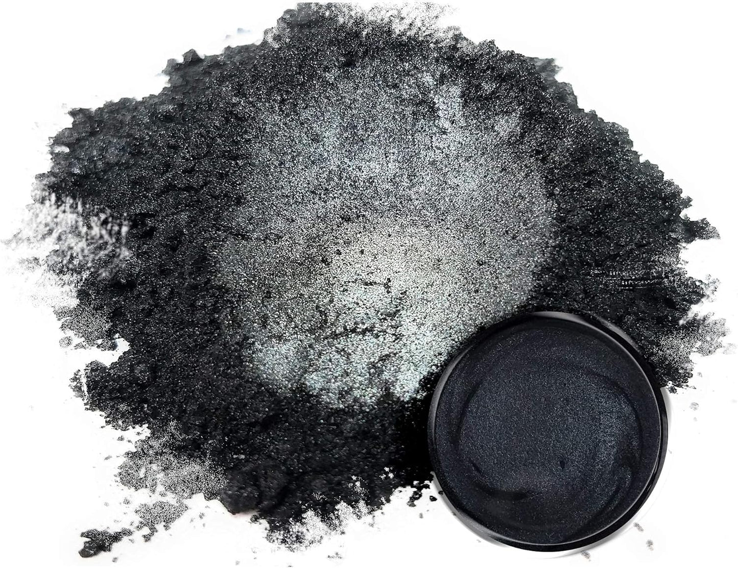 Eye Candy Pigments Premium Black Mica Powder - Yoru Black (25gr) - for Epoxy, Resin, Soap, Paint, Woodworking, Acrylic Pouring, Bath Bombs, Fishing Lures - DIY Arts and Crafts Additive