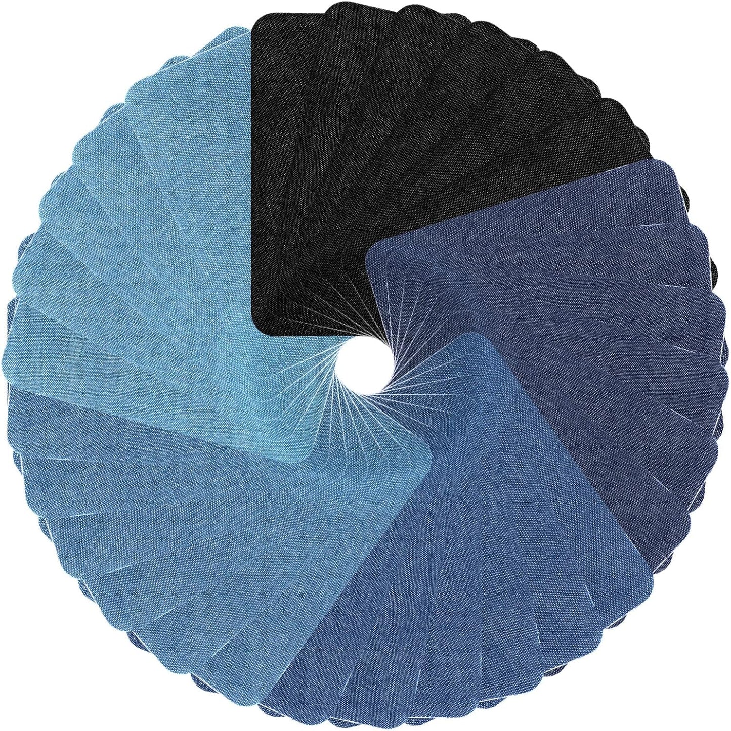 Augshy 29pcs Jean Iron on Patches for Clothing Repair 4.9 X 3.7 Inch Iron on Patches for Clothing