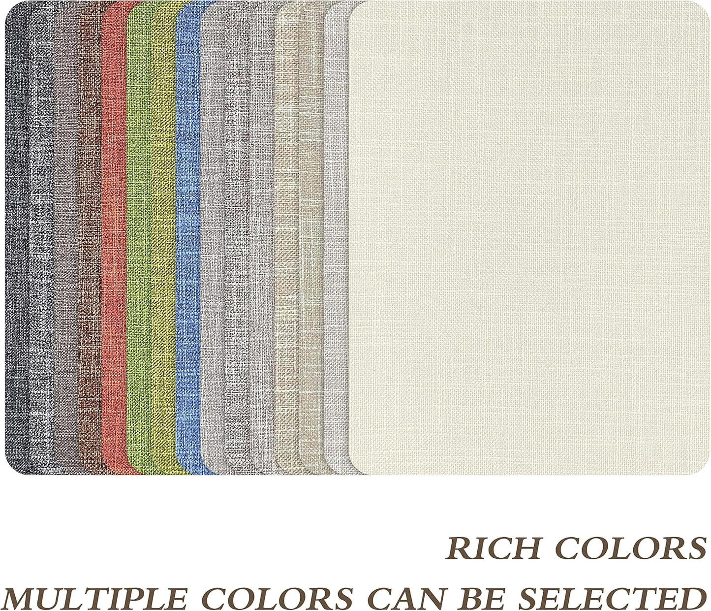 Fine Linen Repair Patches,Self-Adhesive Linen Fabric Patches,8X11 inch 2 PCS,Multi Color, Can be Used for Linen Sofa Repair and Linen Clothes Repair(8" x 11"-2PCS,Cream-Gray 2.0)