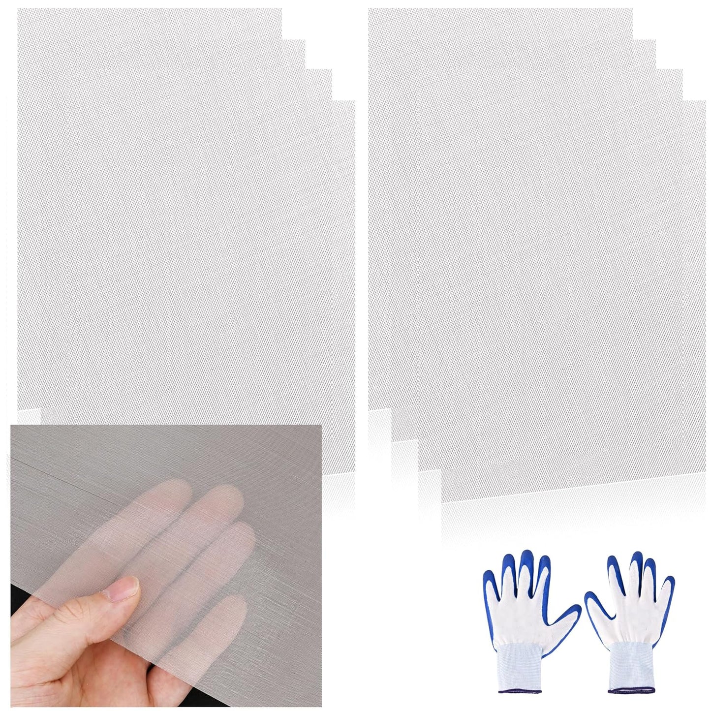 8 Pcs 13x9 (33cmx23cm) 120 Mesh 304 Stainless Steel Wire Mesh Sheet, Rustproof Metal Mesh Sheet Screen for DIY Crafts, Vent Covers, Garden Fencing, Window Protection & Industrial Filters