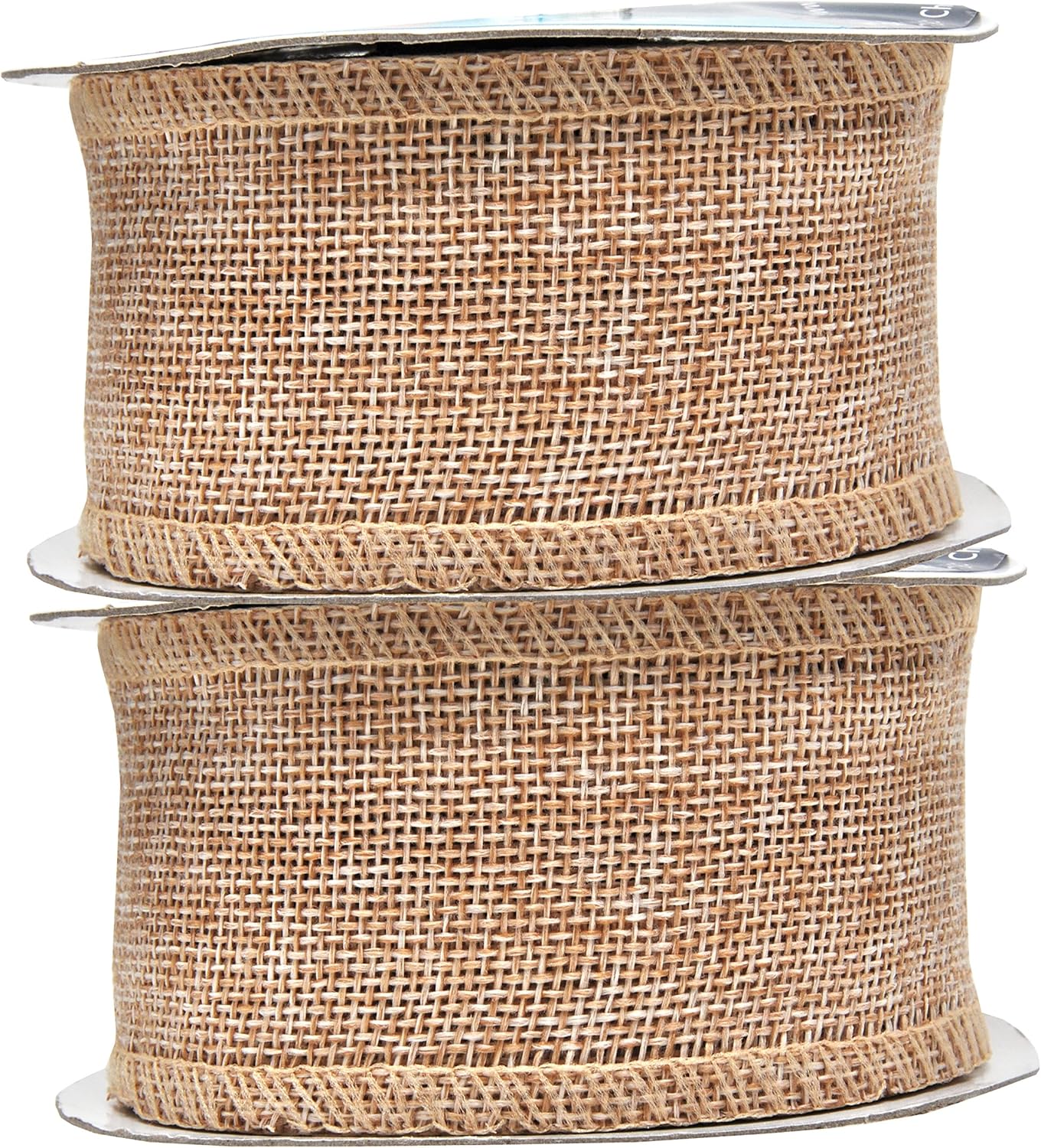 Mandala Crafts Natural Burlap Ribbon 2 Inches Wide Jute Ribbons for Crafts - 20 Yds Roll Rustic Burlap Wrap Trim Ribbons for Wreaths Bows Wedding Party Decoration