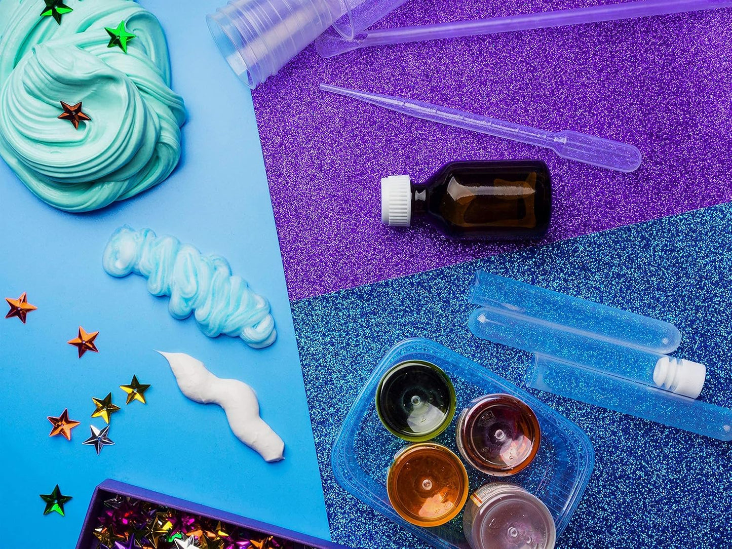 Better Office Products 20 Pack Glitter Foam Sheets with Adhesive Backing, 9 x 12 Inch, Assorted 20 Colors, for Arts and Crafts, 20 Adhesive Backed Sheets