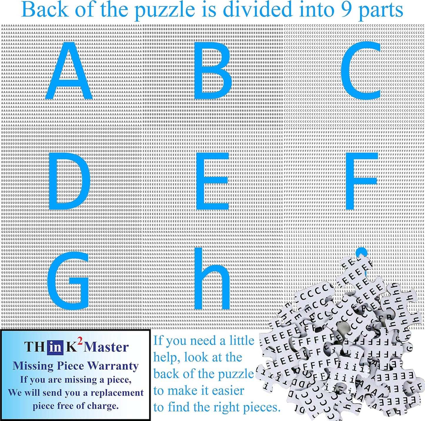 Think2Master Donuts 500 Pieces Jigsaw Puzzle. Perfect White Elephant Gag Gift. Fun for Teens, Seniors & Families. Great Gift for Kids Ages 13+. Size: 26.8” x 18.9”