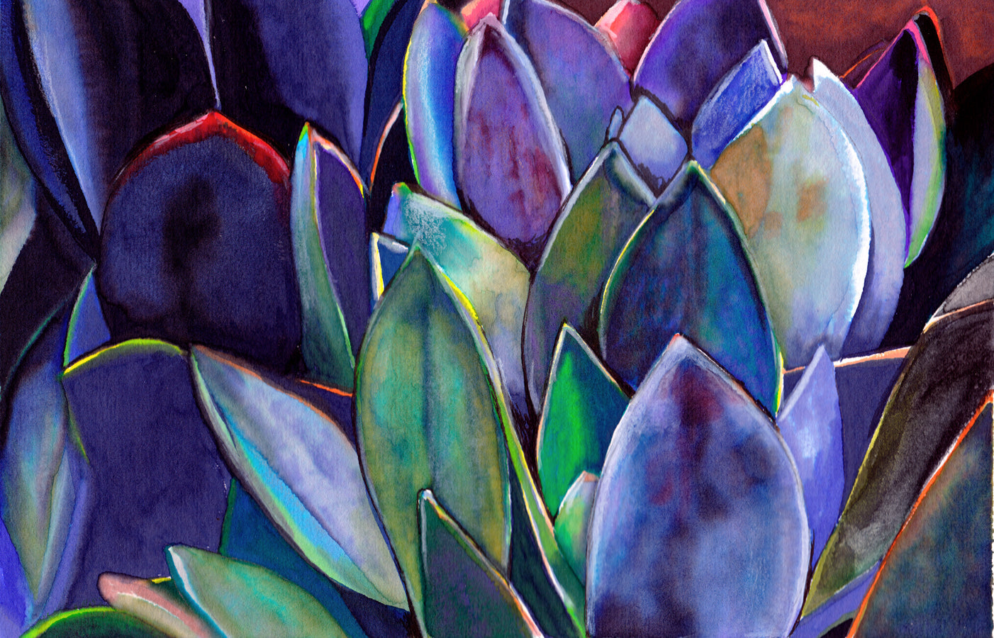 Agave Art Print Desert Plant Illustration for Contemporary Interiors